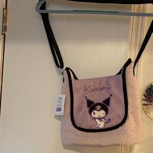 Sanrio Kuromi Lavender and Black Crossbody Bag